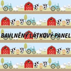 BAVLNĚNÝ PANEL - KOLEKCE NA STATKU5 - 35x35 cm 5pex17