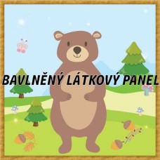 BAVLNĚNÝ PANEL - KOLEKCE LESNÍ - 25x25 cm 6pex2
