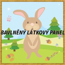 BAVLNĚNÝ PANEL - KOLEKCE LESNÍ - 25x25 cm 6pex4