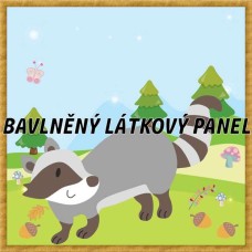 BAVLNĚNÝ PANEL - KOLEKCE LESNÍ - 25x25 cm 6pex9