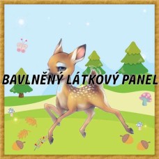 BAVLNĚNÝ PANEL - KOLEKCE LESNÍ - 25x25 cm 6pex12