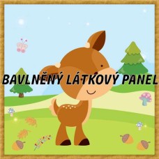BAVLNĚNÝ PANEL - KOLEKCE LESNÍ - 25x25 cm 6pex13