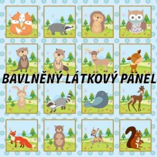 BAVLNĚNÝ PANEL - KOLEKCE LESNÍ - 35x35 cm 6pex SADA