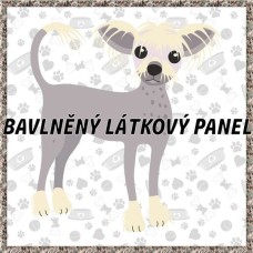 BAVLNĚNÝ PANEL - KOLEKCE PEJSCI - 25x25 cm 7pex1