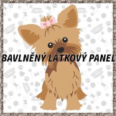 BAVLNĚNÝ PANEL - KOLEKCE PEJSCI - 25x25 cm 7pex3