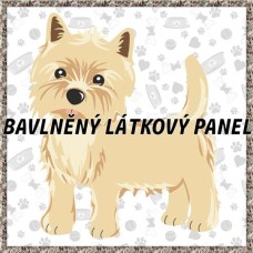 BAVLNĚNÝ PANEL - KOLEKCE PEJSCI - 25x25 cm 7pex4