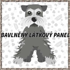 BAVLNĚNÝ PANEL - KOLEKCE PEJSCI - 25x25 cm 7pex7