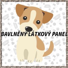 BAVLNĚNÝ PANEL - KOLEKCE PEJSCI - 25x25 cm 7pex8