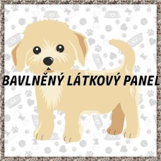 BAVLNĚNÝ PANEL - KOLEKCE PEJSCI - 25x25 cm 7pex10