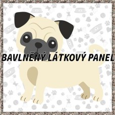 BAVLNĚNÝ PANEL - KOLEKCE PEJSCI - 25x25 cm 7pex13