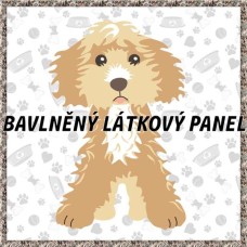 BAVLNĚNÝ PANEL - KOLEKCE PEJSCI - 25x25 cm 7pex14