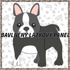 BAVLNĚNÝ PANEL - KOLEKCE PEJSCI - 25x25 cm 7pex15