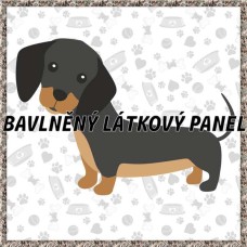 BAVLNĚNÝ PANEL - KOLEKCE PEJSCI - 25x25 cm 7pex16