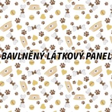 BAVLNĚNÝ PANEL - KOLEKCE PEJSCI - 47x47 cm 7pex PODKLADNÍ