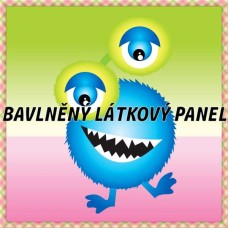 BAVLNĚNÝ PANEL - KOLEKCE PŘÍŠERKY - 25x25 cm 9pex9