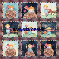 BAVLNĚNÝ PANEL MALÝ PRINC  35 X 35 cm  kód 1331 