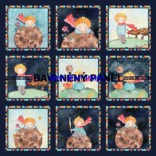 BAVLNĚNÝ PANEL MALÝ PRINC  35 X 35 cm  kód 1332