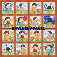 BAVLNĚNÝ PANEL  35 X 35 cm  kód 13318