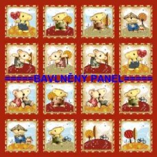 BAVLNĚNÝ PANEL  35 X 35 cm  kód 13329