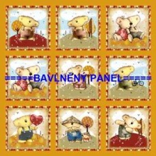 BAVLNĚNÝ PANEL  35 X 35 cm  kód 13331