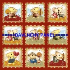 BAVLNĚNÝ PANEL  35 X 35 cm  kód 13332