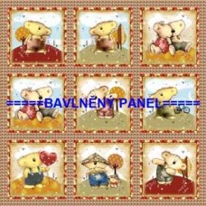 BAVLNĚNÝ PANEL  35 X 35 cm  kód 13333