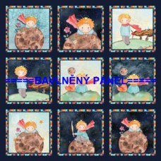 BAVLNĚNÝ PANEL MALÝ PRINC  47 X 47 cm  kód 1332