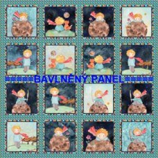 BAVLNĚNÝ PANEL MALÝ PRINC  47 X 47 cm  kód 1335