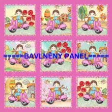BAVLNĚNÝ PANEL   47 X 47 cm  kód 1339