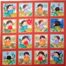 BAVLNĚNÁ LÁTKA - panel 35 x 35 cm  FNP18