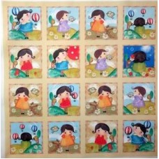 BAVLNĚNÁ LÁTKA - panel 35 x 35 cm  FNP20