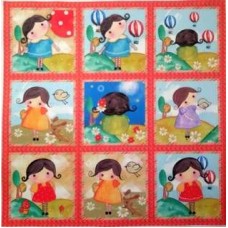 BAVLNĚNÁ LÁTKA - panel 35 x 35 cm  FNP22