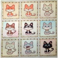 BAVLNĚNÁ LÁTKA - panel 35x35 cm  FNP33