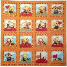BAVLNĚNÁ LÁTKA - panel 35x35 cm  FNP36