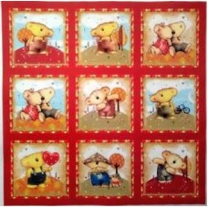 BAVLNĚNÁ LÁTKA - panel 35x35 cm  FNP37