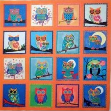 BAVLNĚNÁ LÁTKA - panel 35x35 cm  FNP59