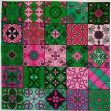 BAVLNĚNÁ LÁTKA - panel 35 x 35 cm Fman99