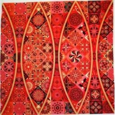 BAVLNĚNÁ LÁTKA - panel 35 x 35 cm Fman114