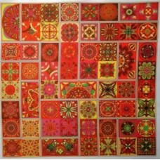 BAVLNĚNÁ LÁTKA - panel 35 x 35 cm Fman176
