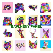 BAVLNĚNÝ PANEL - SADA 35 X 35 cm 132s3