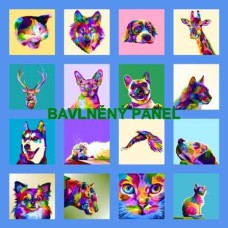 BAVLNĚNÝ PANEL - SADA 35 X 35 cm 132s7