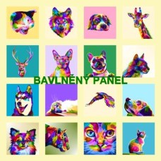 BAVLNĚNÝ PANEL - SADA 35 X 35 cm 132s8