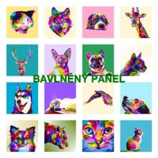 BAVLNĚNÝ PANEL - SADA 35 X 35 cm 132s9