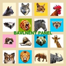 BAVLNĚNÝ PANEL - SADA 35 X 35 cm 132s11