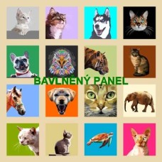 BAVLNĚNÝ PANEL - SADA 35 X 35 cm 132s12