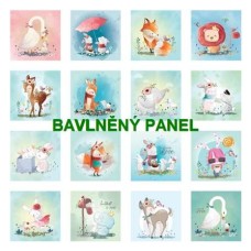BAVLNĚNÝ PANEL - SADA 35 X 35 cm 132s14
