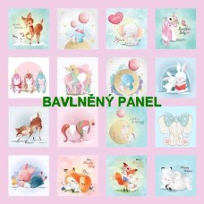 BAVLNĚNÝ PANEL - SADA 35 X 35 cm 132s18