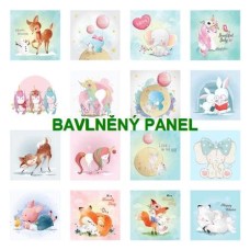 BAVLNĚNÝ PANEL - SADA 35 X 35 cm 132s19