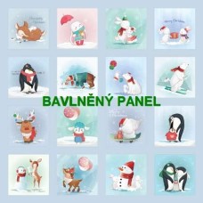 BAVLNĚNÝ PANEL - SADA 35 X 35 cm 132s21