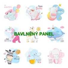 BAVLNĚNÝ PANEL - SADA 35 X 35 cm 132s27